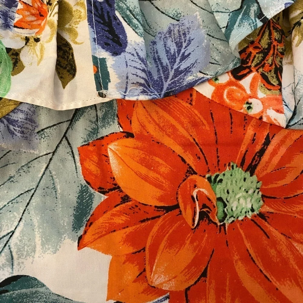Zara Ruffled Floral Top (P)
